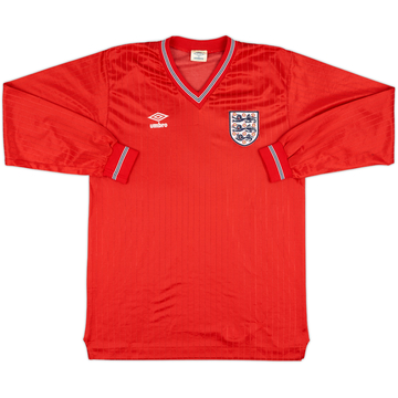 1984-87 England Away L/S Shirt #7 - 8/10 - (L)