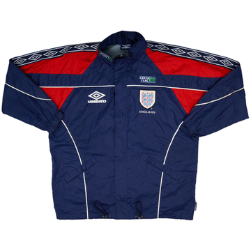 1998-00 England Umbro Hooded Bench Coat - 9/10 - (M)
