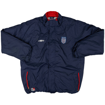 2007-08 England Umbro Hooded Padded Bench Coat - 6/10 - (L)