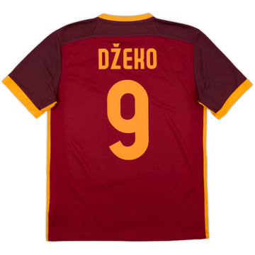 2015-16 Roma Home Shirt Dzeko #9 - 8/10 - (M)