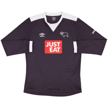 2015-16 Derby County Away L/S Shirt - 6/10 - (L)