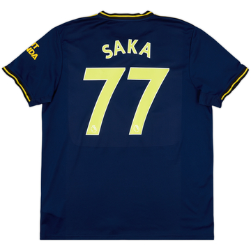 2019-20 Arsenal Third Shirt Saka #77 - 9/10 - (XL)
