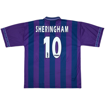 1995-97 Tottenham Away Shirt Sheringham #10 - 8/10 - (XL)