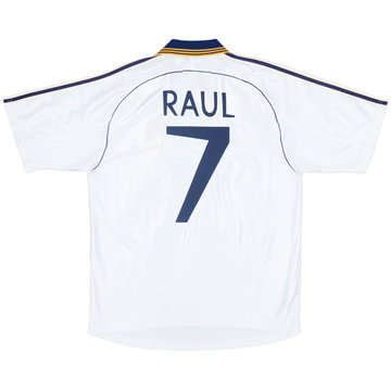 1998-00 Real Madrid Home Shirt Raul #7 - 7/10 - (M)