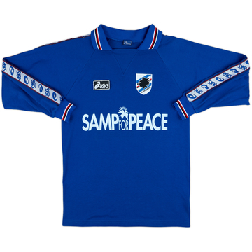 1995-96 Sampdoria Asics Training L/S Shirt - 8/10 - (M)