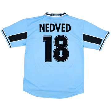 1998-00 Lazio Home Shirt Nedved #18 - 8/10 - (L)