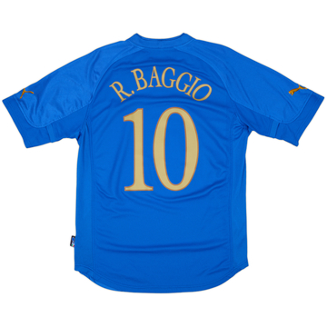 2004-06 Italy Home Shirt R.Baggio #10 - 8/10 - (M)