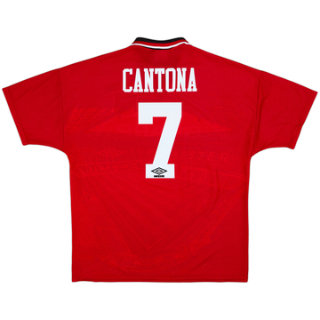 1994-96 Manchester United Home Shirt Cantona #7 - 7/10 - (XL)