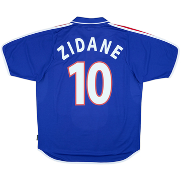 2000-02 France Home Shirt Zidane #10 - 9/10 - (L)