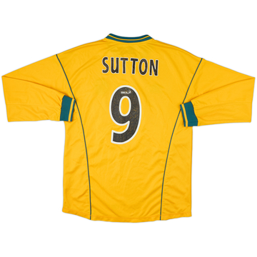 2000-02 Celtic Away L/S Shirt Sutton #9 - 6/10 - (M)