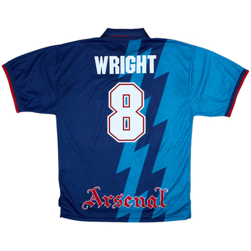 1995-96 Arsenal Away Shirt Wright #8 - 9/10 - (XL)