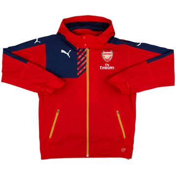 2015-16 Arsenal Puma Hooded Rain Jacket - 10/10 - (M)