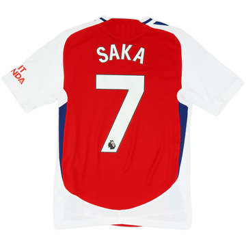 2024-25 Arsenal Authentic Home Shirt Saka #7 (XS)