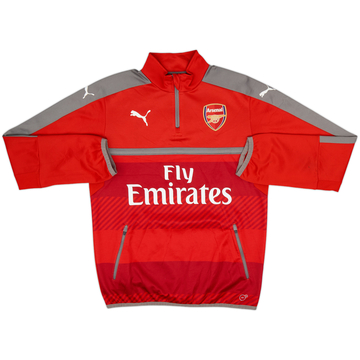 2016-17 Arsenal Puma 1/4 Zip Drill Top - 8/10 - (XL.Boys)