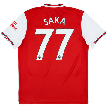 2019-20 Arsenal Home Shirt Saka #77 - 7/10 - (M)