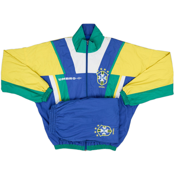 1994-96 Brazil Umbro Tracksuit - 8/10 - (M)