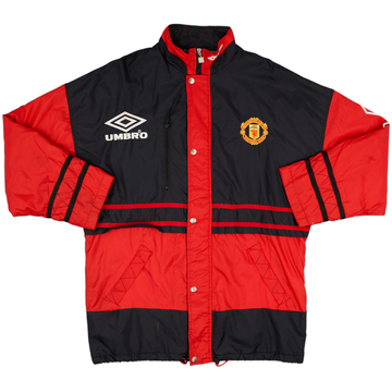 1994-95 Manchester United Umbro Padded Bench Coat - 7/10 - (L)