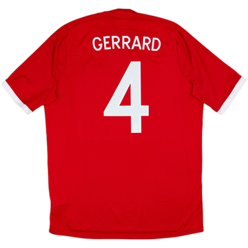2010-11 England Away Shirt Gerrard #4 - 8/10 - (L)