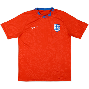 2020-22 England Nike Pre-Match Training Shirt - 8/10 - (M)