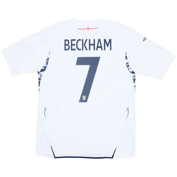 2007-09 England Home Shirt Beckham #7 - 8/10 - (L)