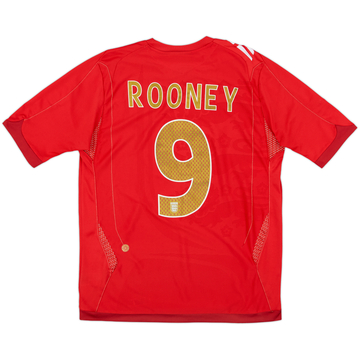 2006-08 England Away Shirt Rooney #9 - 8/10 - (M)