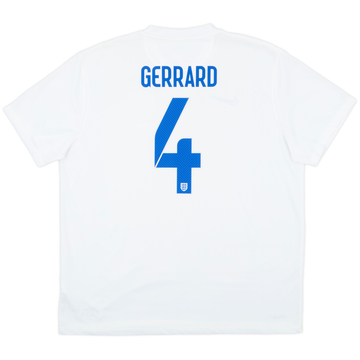 2014-15 England 'Brazil' Home Shirt Gerrard #4 - 9/10 - (XXL)
