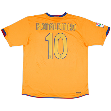 2006-08 Barcelona Away Shirt Ronaldinho #10 - 8/10 - (S)