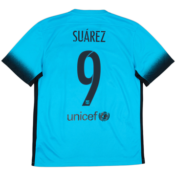 2015-16 Barcelona Third Shirt Suarez #9 - 7/10 - (M)