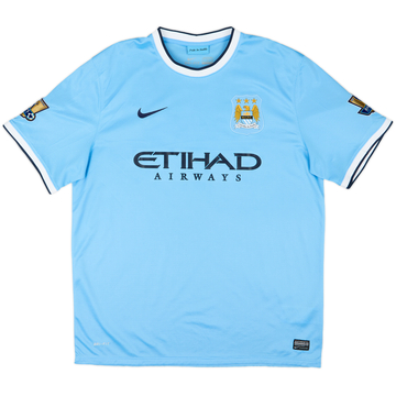 2013-14 Manchester City Home Shirt Champions #14 - 8/10 - (XL)