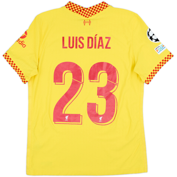 2021-22 Liverpool Authentic Third Shirt Luis Diaz #23 - 8/10 - (M)