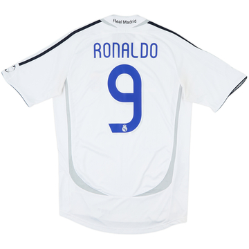 2006-07 Real Madrid Home Shirt Ronaldo #9 - 7/10 - (S)