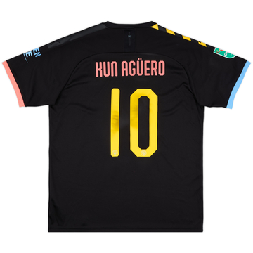 2019-20 Manchester City Away Shirt Kun Aguero #10 - 6/10 - (XL)