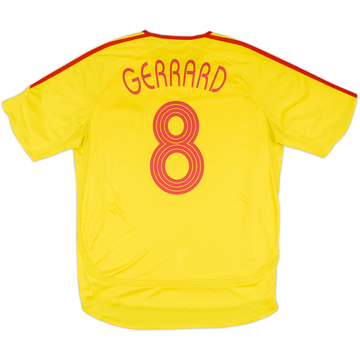2006-07 Liverpool Away Shirt Gerrard #8 - 8/10 - (L)