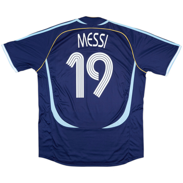 2006-07 Argentina Away Shirt Messi #19 - 8/10 - (XL)