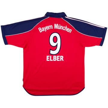 1999-01 Bayern Munich Home Shirt Elber #9 - 8/10 - (L)