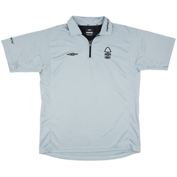2006-08 Nottingham Forest Umbro 1/4 Zip Polo Shirt - 8/10 - (L)