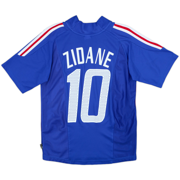2002-04 France Home Shirt Zidane #10 - 9/10 - (Y)