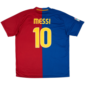 2008-09 Barcelona Home Shirt Messi #10 - 8/10 - (XXL)