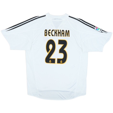 2004-05 Real Madrid Home Shirt Beckham #23 - 8/10 - (L)