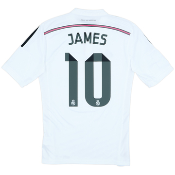 2014-15 Real Madrid Home Shirt James #10 - 7/10 - (S)