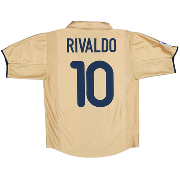 2001-03 Barcelona Away Shirt Rivaldo #10 - 9/10 - (S)
