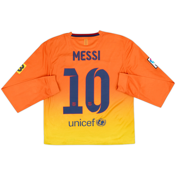 2012-13 Barcelona Away L/S Shirt Messi #10 - 8/10 - (S)