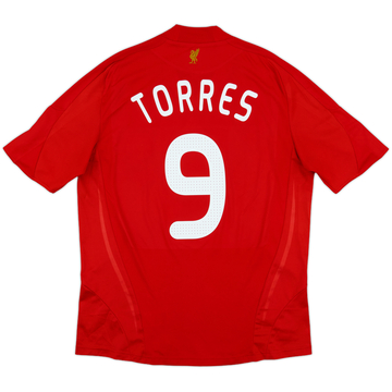 2008-10 Liverpool Home Shirt Torres #9 - 7/10 - (L)