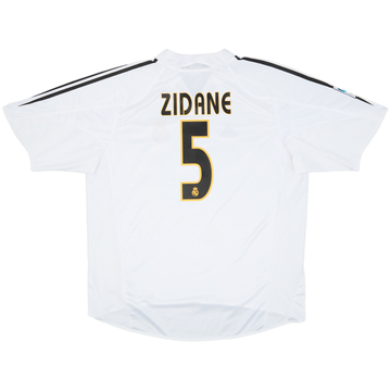 2004-05 Real Madrid Home Shirt Zidane #5 - 10/10 - (XL)