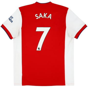 2021-22 Arsenal Home Shirt Saka #7 - 5/10 - (XL)