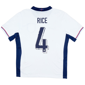 2024-25 England Home Shirt Rice #4 - 6/10 - (M)