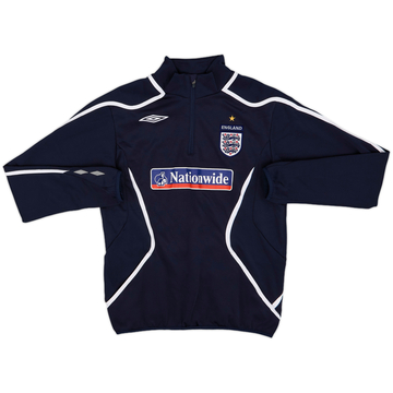 2007-09 England Umbro 1/4 Zip Drill Top - 8/10 - (S)