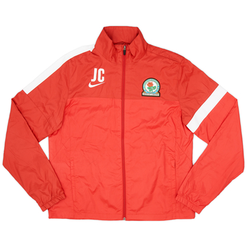2013-14 Blackburn Nike Staff Issue Track Jacket 'JC' - 9/10 - (M)