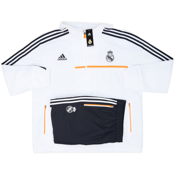 2013-14 Real Madrid adidas Hooded Full Tracksuit (3XL)