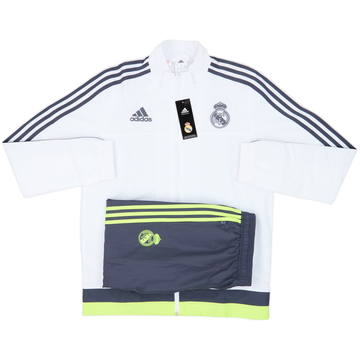 2015-16 Real Madrid adidas Full Tracksuit (XL.Boys)